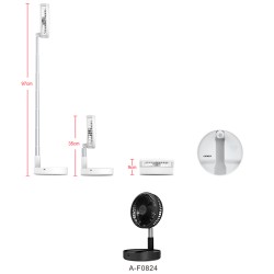 VENT SATE USB/BAT RECARREG. A-F0824 WHI