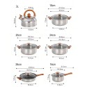 KIT PANELA COOKWARE SET 6PCS