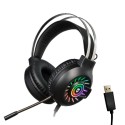 PC AURICULAR MICROPHONO SATE GH-551 GAMER 7.1 (RGB)