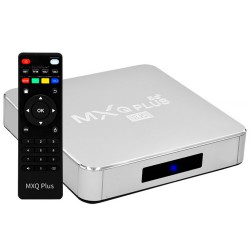 ANDROID TV BOX MXQ PLUS BRANCO 64G/256G