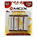 PILA RECARGABLE MOX AA 2300MAH / 4 PCS