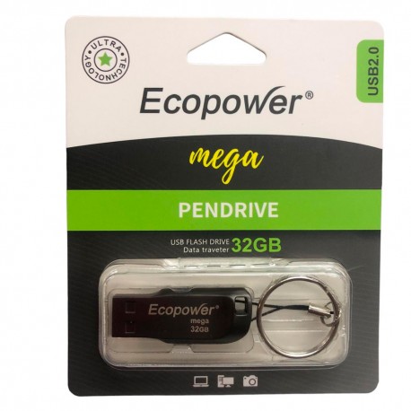 PEN DRIVE ECOPOWER 32GB MEGA USB 2.0