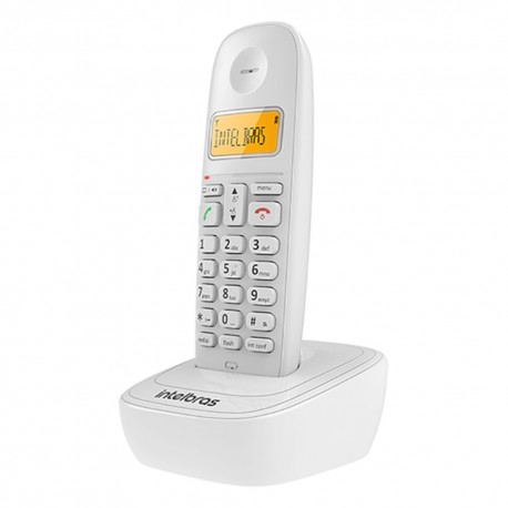 TELEFONE INTELBRAS TS-7510 BINA/WHITE/DECT 6.0/2V