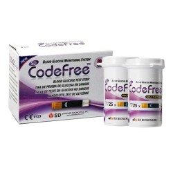 TEST MEDIDOR DE GLUCEMIA GLUCO CODEFREE / 50 UNID