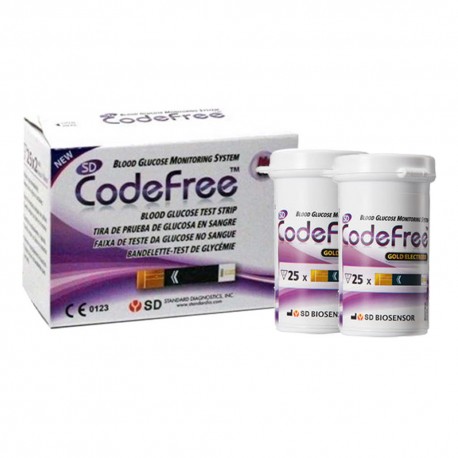 TEST MEDIDOR DE GLUCEMIA GLUCO CODEFREE / 50 UNID