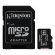 MEMORIA CLASE 10 MICRO SD KINGSTON 64GB 100MB/S