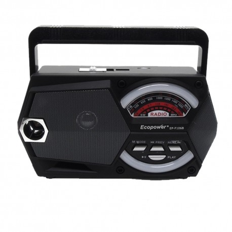 RADIO ECOPOWER BAT/REG/SD/USB/BT/EP-106