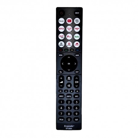 CONTROLE UNIVERSAL LCD LED-TV ECOPOWER EP-8606