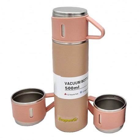 GARRAFA TERMICA ECOPOWER EP-G129 500ML / 3 XICARAS
