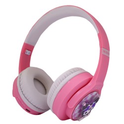 AURICULAR LUO LU-989 / BLUETOOTH / LED / PINK