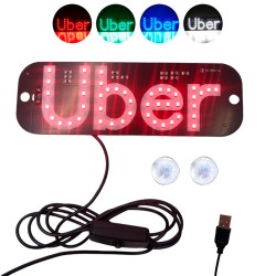 LED PLACA "UBER" 5/12V (AUTOMOTIVO)