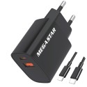 CARGADOR MEGASTAR CH500 USB TYPE C USB-C BIVOLT