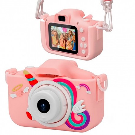 CAMARA INFANTIL LUO LU-X209 CON DISPLAY PINK