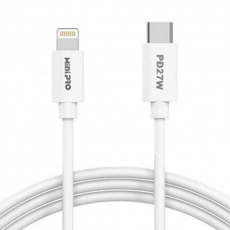 CABLE USB CELULAR MIDIPRO MDP-2C1 TIPO-C A LIGHTNING 2M