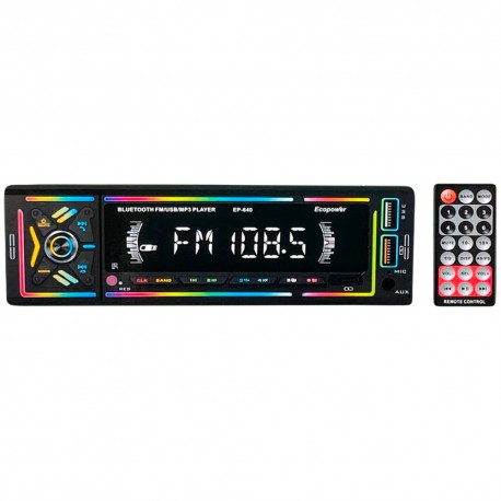 RADIO CAR ECOPOWER EP-640 BLT/USB/SD/FM