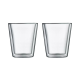 VASO TERMICO DOBLE VIDRIO 85ML 02 UNIDADES