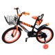 BICICLETA INFANTIL S1221 ARO 16 - NEGRO/NARANJA