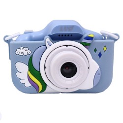 CAMARA INFANTIL LUO LU-X209 / CON DISPLAY / AZUL