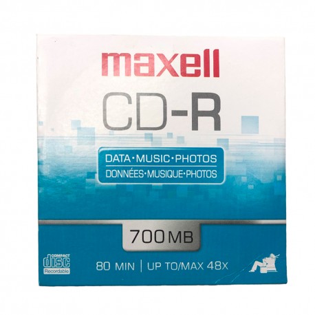 CD-R MAXELL 700MB ( 80 MIN ) UNIDADE