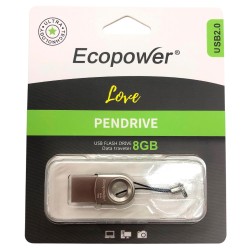 PENDRIVE ECOPOWER 8GB LOVE USB 2.0