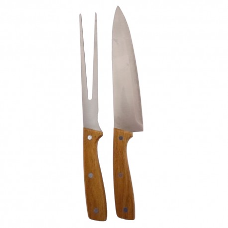 KIT DE BARBACOA 1 CUCHILLO 1 TENEDOR SELECTA 463024