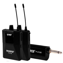 MICROFONE PROSPER P-6190 SEM FIO PROFESIONAL VHF