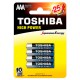 PILA ALCALINA TOSHIBA AAA X4