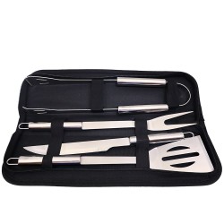 KIT CHURRASCO 4 PEÇAS LUO LU-5208 MALETA