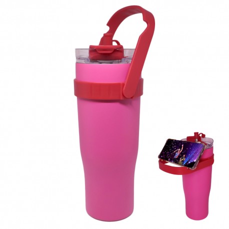 COPO TERMICO COM SUPORTE PARA CELULAR 1200ML