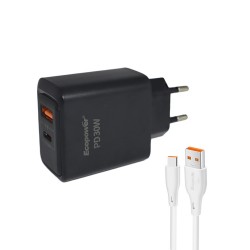 CARREGADOR ECOPOWER EP-7075 USB-A-TIPO-C / 30W