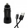 CARGADOR PARA AUTO 12V ONLY - PARA IPHONE - 2 USB - 3.1A