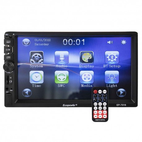 RADIO CAR ECOPOWER EP-7016 BT/ SD/USB/7"