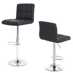BANQUETA TAPIZADA LEVEL DALIA LVS-160 - NEGRO