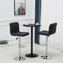 BANQUETA TAPIZADA LEVEL DALIA LVS-160 - NEGRO