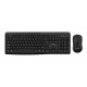 TECLADO + MOUSE INALAMBRICO PARA PC - FTX FTXGK300 (POR) NEGRO