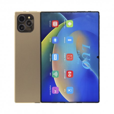 TABLET LUO P15 PRO 128G / 8RAM / CON CAPA / DORADO