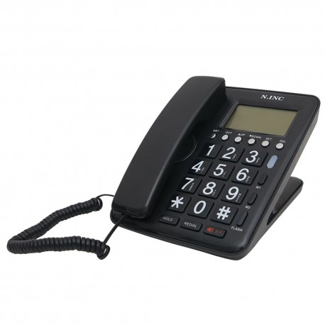 TELEFONO CON CABLE N.INC YK-719 BINA - NEGRO