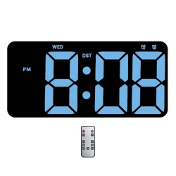 RELOJ DE PARED SATE AC-T7011 / AZUL / ELECTRICO