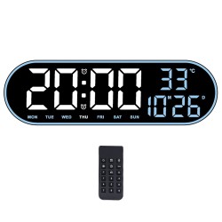 RELOJ DE PARED SATE AC-T7022 / AZUL / ELECTRICO