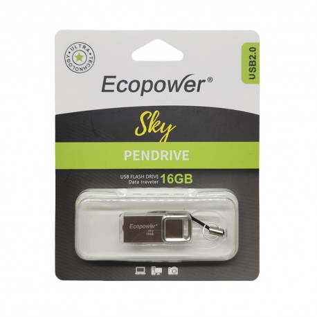 PEN DRIVE ECOPOWER 16GB SKY USB 2.0