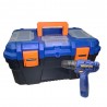CAJA DE HERRAMIENTAS CON TALADRO WADFOW WDT1B77 / 12V / 77 PCS