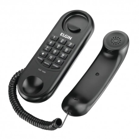 TELEFONO ELGIN TCF-1000 CON CABLE / NEGRO
