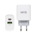 CARGADOR HYE HYEC9+ TURBO USB+USB-C / 3.0 / 20W