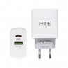 CARGADOR HYE HYEC9+ TURBO USB+USB-C / 3.0 / 20W