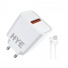 CARGADOR HYE HYEC165UC / USB-A A TIPO-C