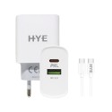 CARGADOR HYE HYEC9C+ TURBO USB+USB-C / 3.0 / 20W