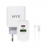CARGADOR HYE HYEC9C+ TURBO USB+USB-C / 3.0 / 20W