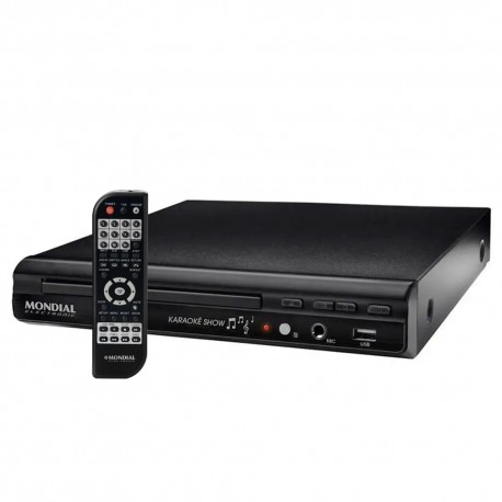 DVD PLAYER MESA MONDIAL D-20 KARAOKE / USB / AV - 2V