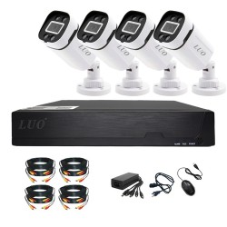 DVR LUO AHD-LU-E121 - KIT DE 4 CANAIS / 4 CAMERAS