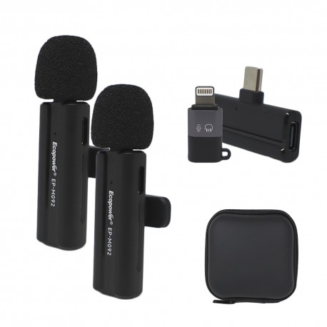 MICROFONO PARA CELULAR ECOPOWER EP-M092 SIN CABLES / 2 PCS